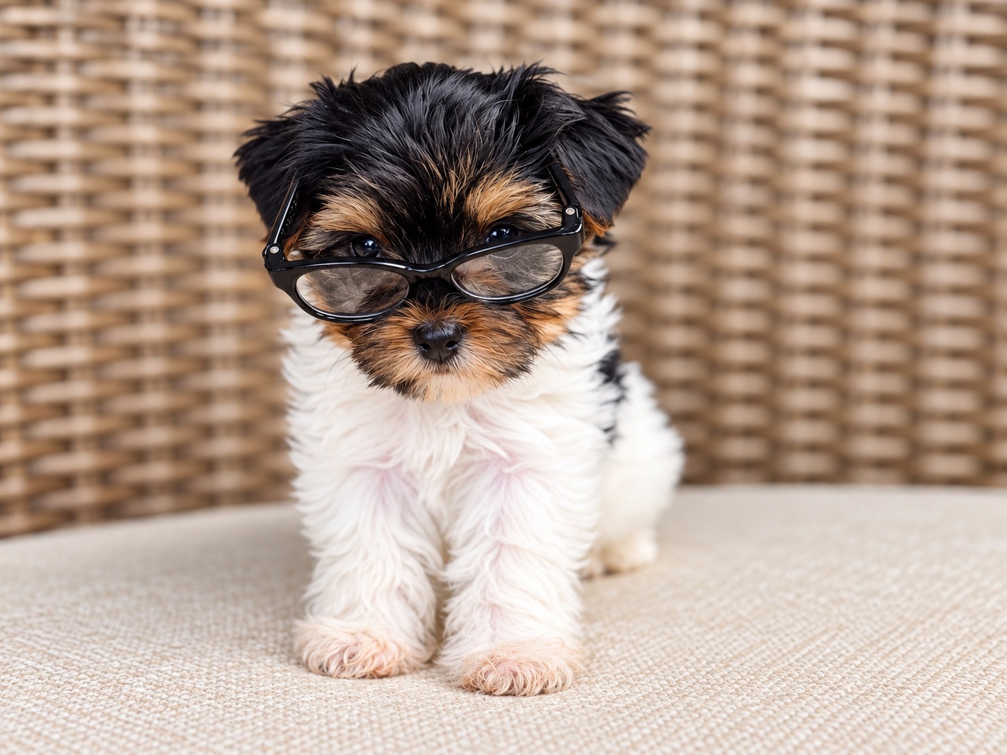 Oogie, black & white parti Yorkshire Terrier puppy — photo 8 of 23